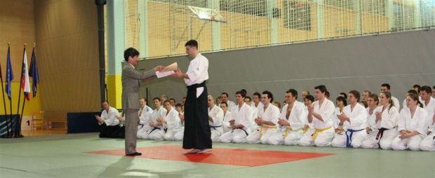 Predstavitev aikida priznanja Japonskega veleposlaništva