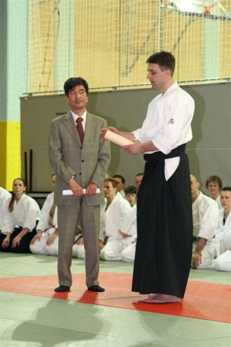 Predstavitev aikida priznanja Japonskega veleposlaništva